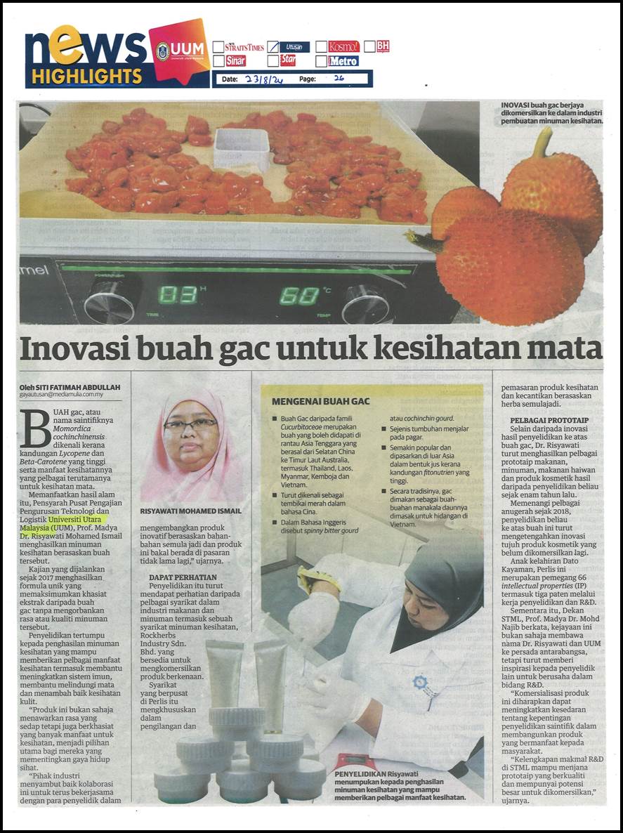 Inovasi buah gac untuk kesihatan mata