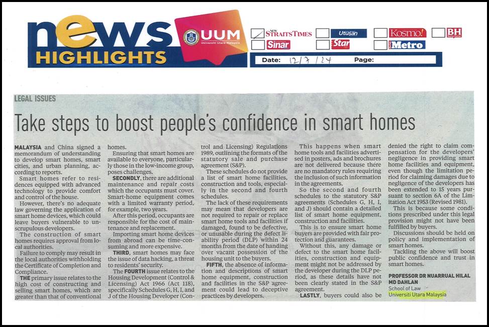 Take steps to boost peoples confidence in smart homes